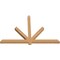 Ekena Millwork Kennewick Timber Gable Bracket, Western Red Cedar, 72"W x 48"H x 3 1/2"D x 3 1/2"F, 16/12 Pitch GBW072X48X0404KEN00SWR - alternate 4